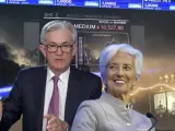 Jerome Powell (Fed) y Christine Lagarde (BCE).