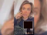 Marta Riesco, en una captura del stories donde denunció a su supuesto acosador (imagen con cuadrado negro retocada para salvaguardar la identidad).