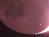 Destello en la Luna por impacto de meteorito registrado el 23 de febrero de 2023.