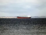 Un barco con productos agrícolas atraviesa el corredor creado en el mar Negro