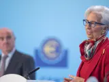 Lagarde expone la decisión de tipos el pasado jueves 16 de marzo.