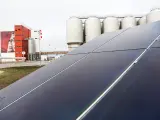 Placas solares en la fábrica de Mahou de Alovera (Guadalajara).