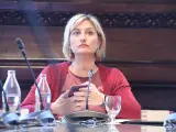 Alba Verg&egrave;s, presidiendo una reuni&oacute;n de la Mesa del Parlament.