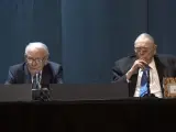 Warren Buffett y Charlie Munger, el pasado sábado en Omaha.