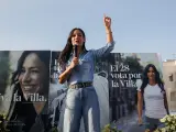 La candidata de Ciudadanos a la Alcaldía de la Villa de Madrid, Begoña Villacís, durante el acto de inicio de campaña de las elecciones municipales del 28M, en el distrito de Salamanca.