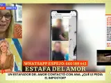 Ana ha contado su engaño a un estafador del amor.