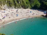 La playa de las Lapas es una de las que cuentan con el distinto de Bandera Azul.