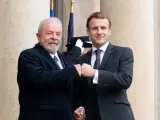 Luiz Inácio Lula da Silva y Emmanuel Macron