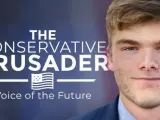 GOP Josh, el joven pro-Trump que ha manipulado su rostro para promocionar su pódcast.