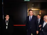 El presidente del Gobierno, Pedro Sánchez, a su llegada al foro Fondo Europeos de Eldiario.es