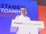 El primer ministro griego y líder de Nueva Democracia, Kyriakos Mitsotakis.
