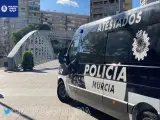 Furgón de la Policía municipal de Murcia.