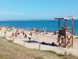 Bañistas en una playa de Palma