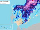 La previsión del tiempo para esta semana está cumpliendo con su cometido, ya que en las últimas horas las tormentas han descargado con fuerza en bastante zonas de España. Esta inestabilidad va a persistir y se intensificará a lo largo de la jornada del miércoles, pues las tormentas van a traer "inundaciones locales o crecidas repentinas".