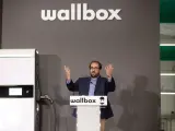 El cofundador y CEO de Wallbox, Enric Asunción, interviene en la inauguración de la nueva planta de Wallbox,