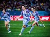Laia Codina celebra su gol ante Suiza