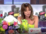 Ana Terradillos recibió un ramo de flores acompañado de un mensaje de despedida.