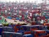 Comercio China contenedores barcos tráfico marítimo