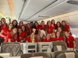 Las campeonas del mundo viajan con Iberia