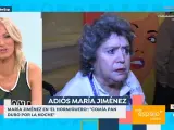 Susanna Griso habla sobre María Jiménez.