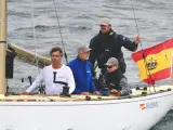 El rey Juan Carlos se prepara para competir este viernes en la octava edición de la regata que lleva su nombre