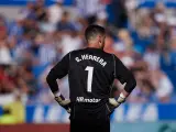 Sergio Herrera estalló contra el utillero de Osasuna tras abandonar el partido por la presión de sus medias.