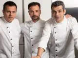 Oriol Castro, Eduard Xatruch y Mateu Casañas, chefs de Disfrutar.