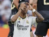 Rodrygo lamenta una ocasión fallada.