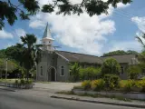 Imagen de una iglesia en Nauru.