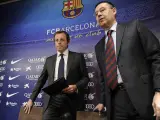 Sandro Rosell y Bartomeu, expresidentes del FC Barcelona.