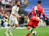 Carvajal y Álvaro, durante el último Real Madrid-Rayo.