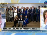 El equipo de 'La mirada crítica' ha felicitado a Ana Terradillos.