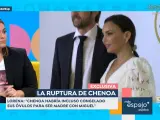 Lorena Vázquez habla sobre la ruptura de Chenoa y Miguel Sánchez Encinas.
