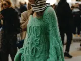 La '' se vio en el 'Street style' de la Semana de la moda, de París.