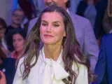 La reina Letizia en el acto organizado por la Fundaci&oacute;n Microfinanzas BBVA