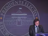 El candidato de la Libertad Avanza, Javier Milei, presidente electo de Argentina.