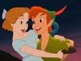 Wendy y Peter Pan en la mítica película de Disney