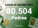 80504, premio de la pedrea de la Lotería de Navidad 2023 remunerado con mil euros