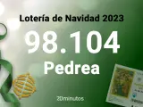 98104, premio de la pedrea de la Lotería de Navidad 2023 remunerado con mil euros
