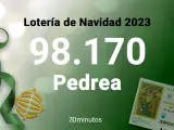 98170, premio de la pedrea de la Lotería de Navidad 2023 remunerado con mil euros