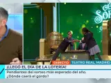 Joaquín Prat comenta el sorteo de la Lotería de Navidad en directo.