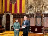 El alcalde de Barcelona, Jaume Collboni y la Ministra de Vivienda, Isabel Rodr&iacute;guez