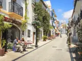 Una calle del centro antiguo de Marbella.