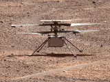 El helicóptero Ingenuity en una imagen de archivo capturada por las cámaras del rover Perseverance el pasado mes de agosto.