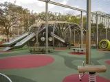 La zona de juego infantil del parque de la Colònia Castells.