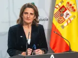 La vicepresidenta tercera del Gobierno de España y ministra para la Transición Ecológica y el Reto Demográfico, Teresa Ribera