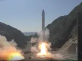 El cohete de la compañía japonesa Space One explota durante su lanzamiento
