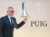 Puig toque de campana en la Bolsa de Barcelona