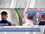 Nacho Abad muestra su apoyo al boxeador Antonio Barrul.