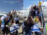 Imágenes de la llegada de Eden Golan a Tel Aviv.